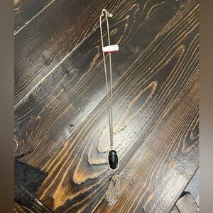 Kendra Scott Gold Necklace with Black Pendant